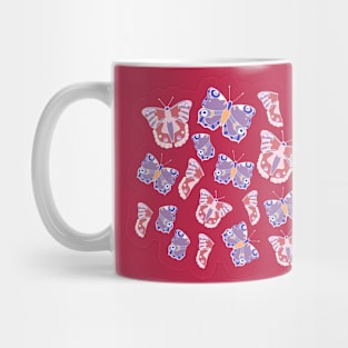 Butterflies Viva Magenta Mug